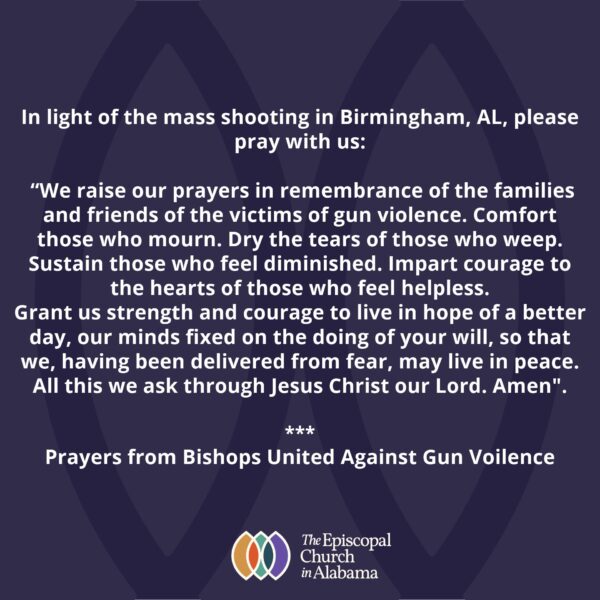 Prayer in the Wake of the Sept. 21 Birmingham Mass Shooting
