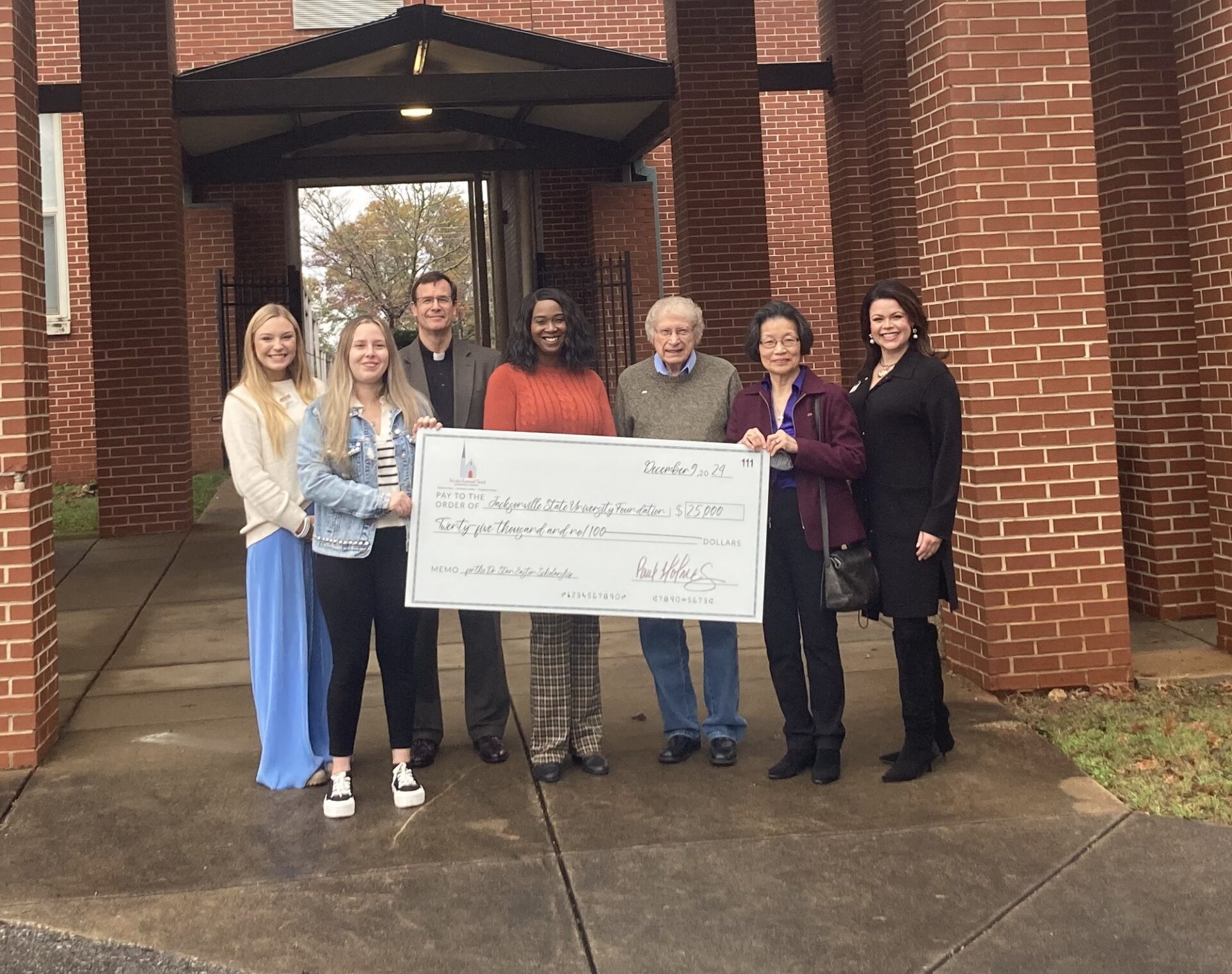 St. Luke’s Church, Jacksonville, Donates $25,000 to JSU College of Education in Memory of Deacon Stan Easton